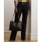 RALPH LAUREN- Tote Bradley grande in pelle martellata
