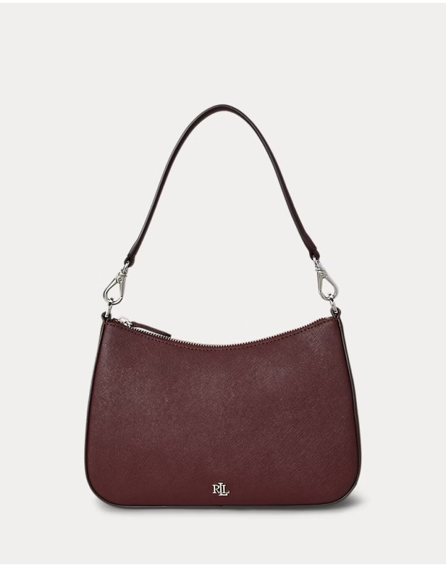 RALPH LAUREN- Borsa Danni media in pelle tratteggiata