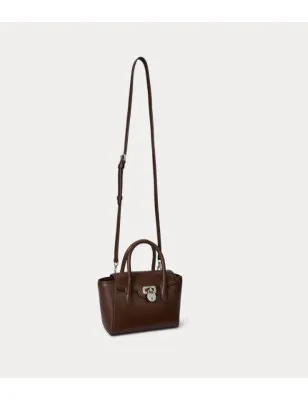 RALPH LAUREN- Borsa a tracolla in pelle martellata Tanner