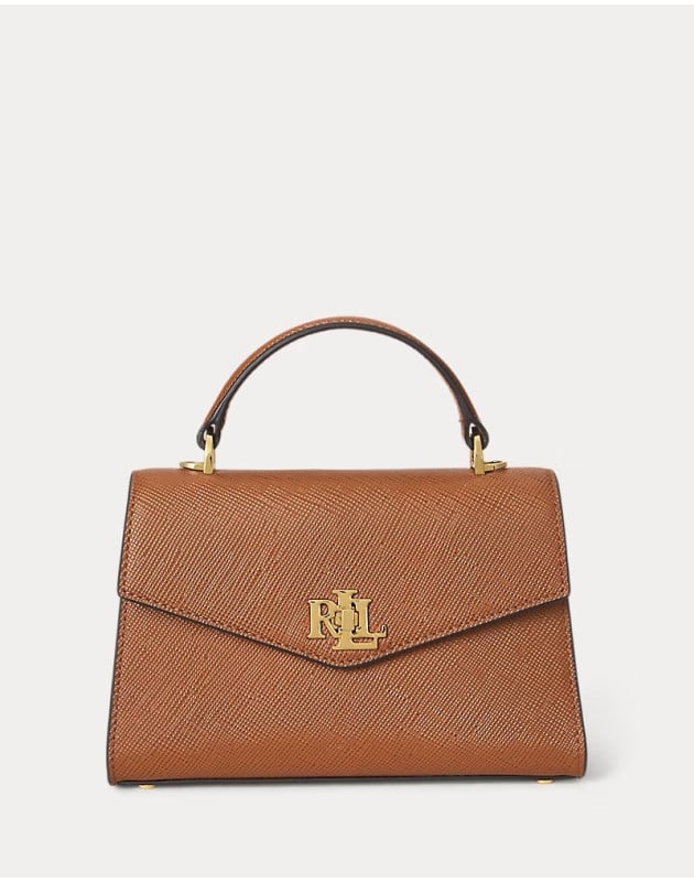 RALPH LAUREN- Bauletto Farrah piccolo effetto texture