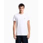 EMPORIO ARMANI- T-shirt in jersey Supima con micro patch logo
