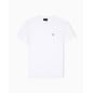 EMPORIO ARMANI- T-shirt in jersey Supima con micro patch logo