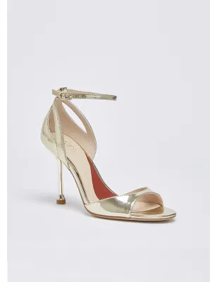 LIU JO- Sandali con tacco laminati a specchio