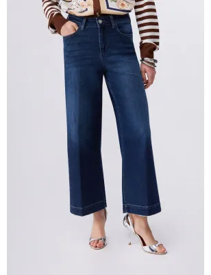 LIU JO- Jeans flare con strass