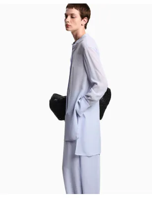 EMPORIO ARMANI- Gonna pantalone in tecno georgette