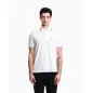 EMPORIO ARMANI- Polo slim fit in piquet stretch con micro eagle