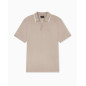 EMPORIO ARMANI- Polo con scollo V in piquet