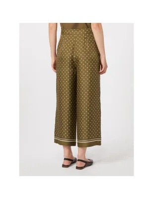 MAX MARA- Pantalone in seta stampata