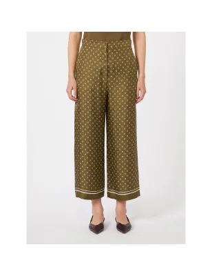 MAX MARA- Pantalone in seta stampata