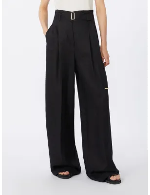 MAX MARA- Pantalone in tela di lino