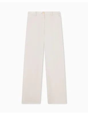 ARMANI EXCHANGE- Pantaloni Classici in Crêpe Satin Riciclato