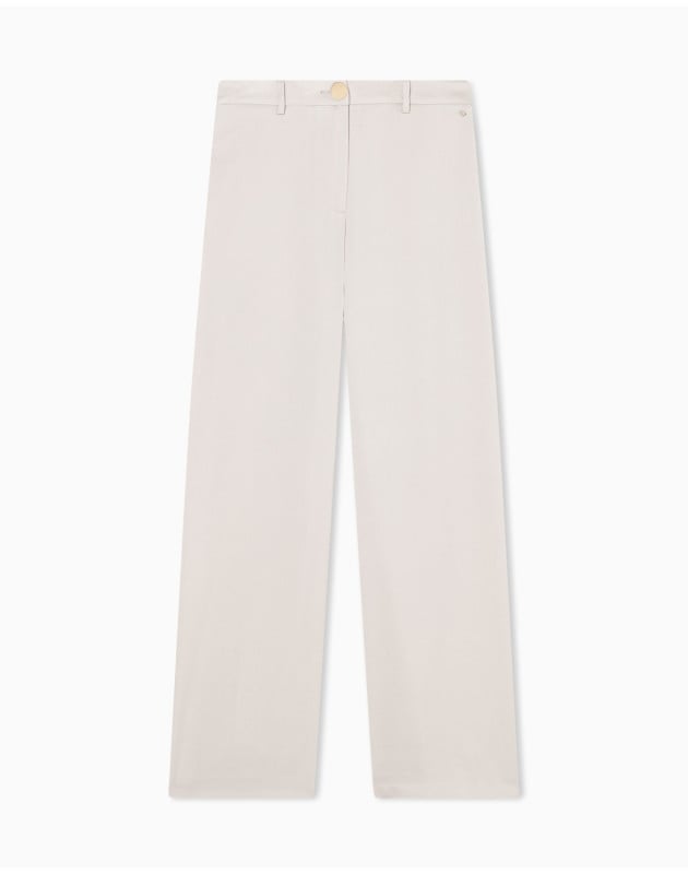 ARMANI EXCHANGE- Pantaloni Classici in Crêpe Satin Riciclato