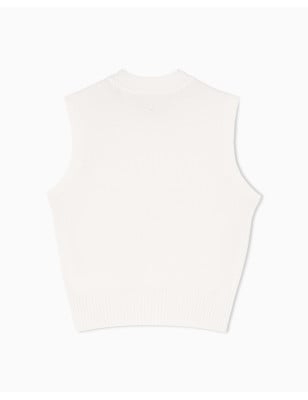 ARMANI EXCHANGE- Top in Cotone Lavorato a Maglia Fine