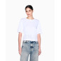 ARMANI EXCHANGE- Cropped T-Shirt basic in jersey di cotone