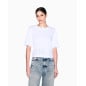 ARMANI EXCHANGE- Cropped T-Shirt basic in jersey di cotone