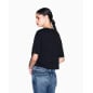 ARMANI EXCHANGE- Cropped T-Shirt basic in jersey di cotone