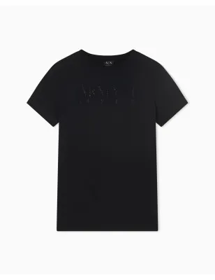 ARMANI EXCHANGE- T-shirt Regular Fit in Jersey di Cotone