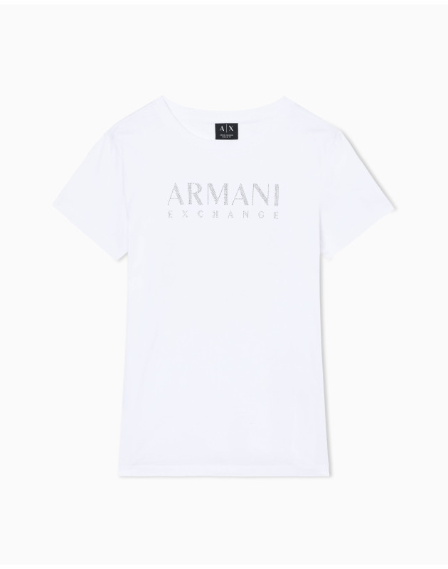 ARMANI EXCHANGE- T-shirt Regular Fit in Jersey di Cotone