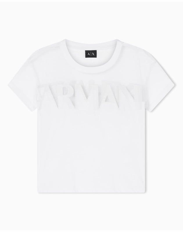 ARMANI EXCHANGE- T-shirt Regular Fit in Jersey di Cotone