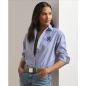 RALPH LAUREN- Camicia a righe in cotone elasticizzato dalla vestibilità comoda