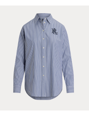 copy of RALPH LAUREN- Pantaloni a gamba larga in twill misto lino