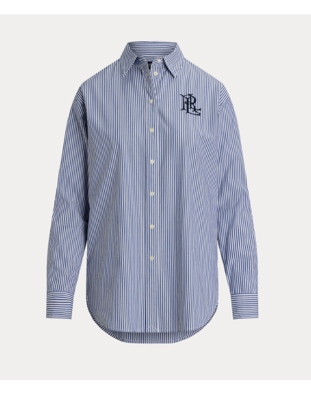 RALPH LAUREN- Camicia a righe in cotone elasticizzato dalla vestibilità comoda RALPH LAUREN- Camicia a righe in cotone elasticizzato dalla vestibilità comoda