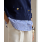 RALPH LAUREN- Maglione in cotone a strati con bottoni