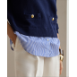 RALPH LAUREN- Maglione in cotone a strati con bottoni