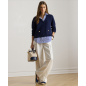 RALPH LAUREN- Maglione in cotone a strati con bottoni