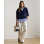 RALPH LAUREN- Maglione in cotone a strati con bottoni