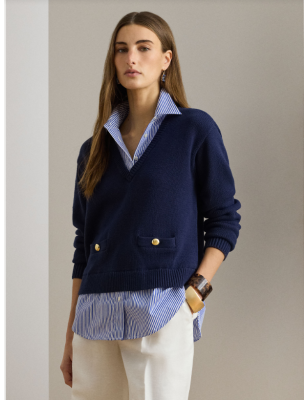 copy of RALPH LAUREN- Camicia di lino dalla vestibilità comoda