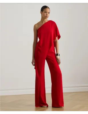 RALPH LAUREN- Tuta monospalla in georgette di Cape Cod