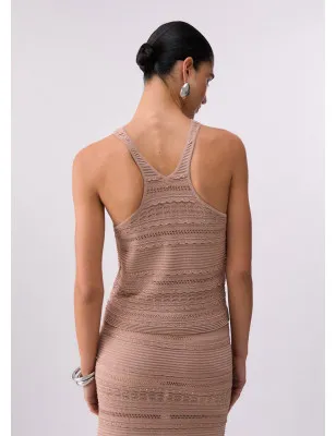 LIU JO- Top in maglia traforata