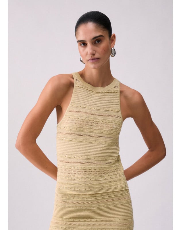 LIU JO- Top in maglia traforata