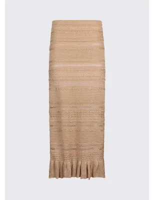 LIU JO- Gonna lunga in maglia traforata