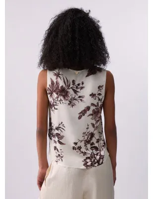 LIU JO- Top in raso stampato