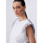 LIU JO- T-shirt con spalline imbottite