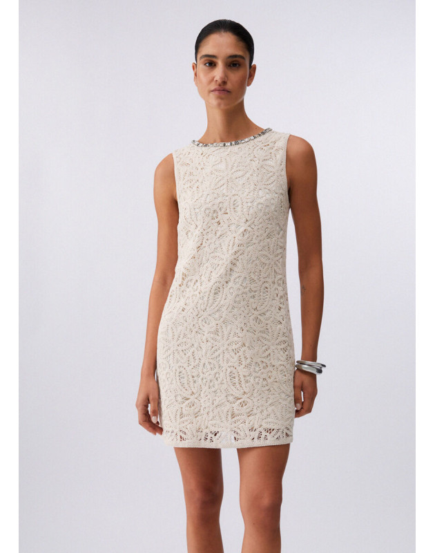 LIU JO- Abito corto in macramè