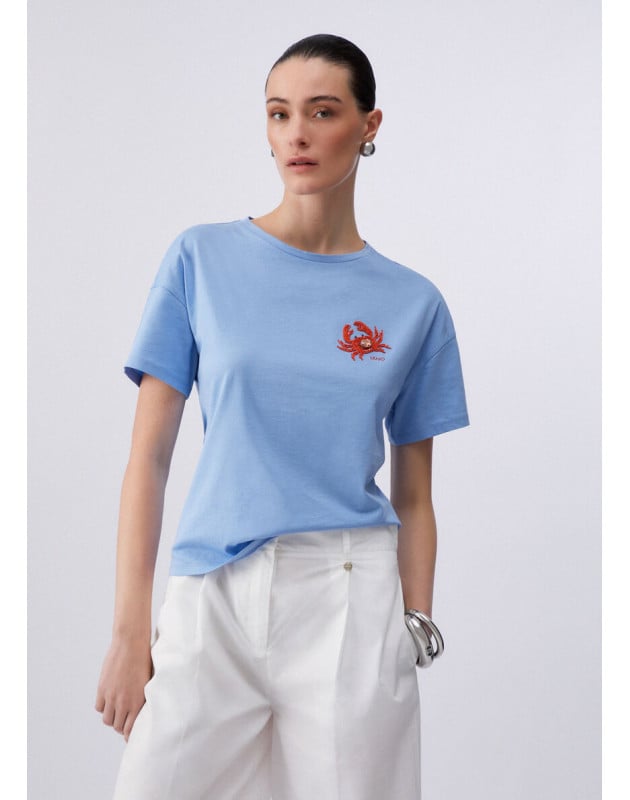 LIU JO- T-shirt con patch