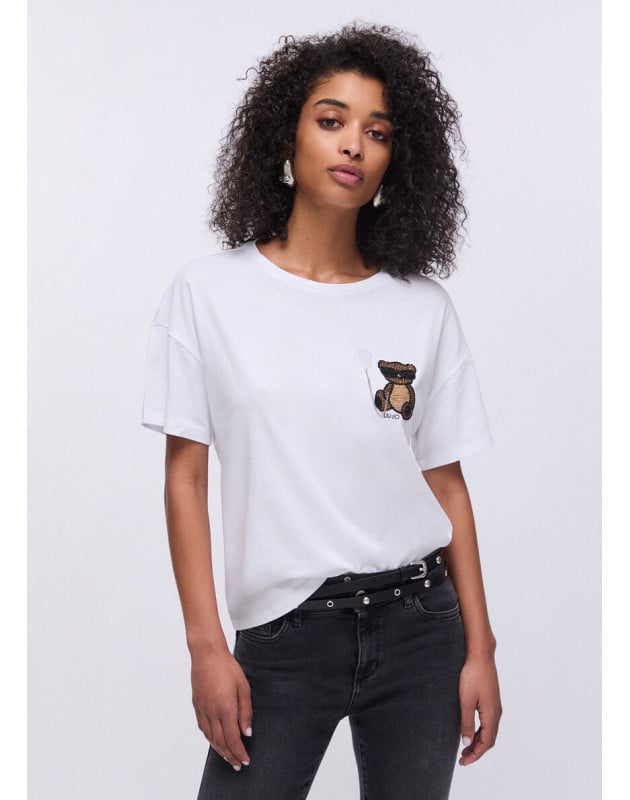 LIU JO- T-shirt con patch