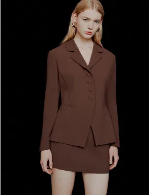 MARELLA - MLTBIG - Blazer semi aderente in envers satin