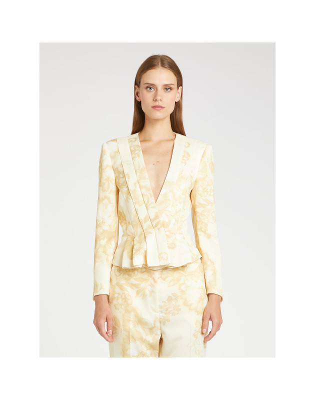 copy of MARELLA - Giacca in crêpe envers satin e satin