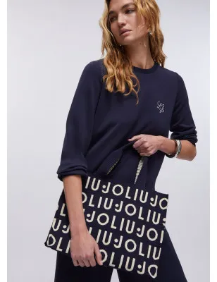 LIU JO- Borsa tote media in maglia