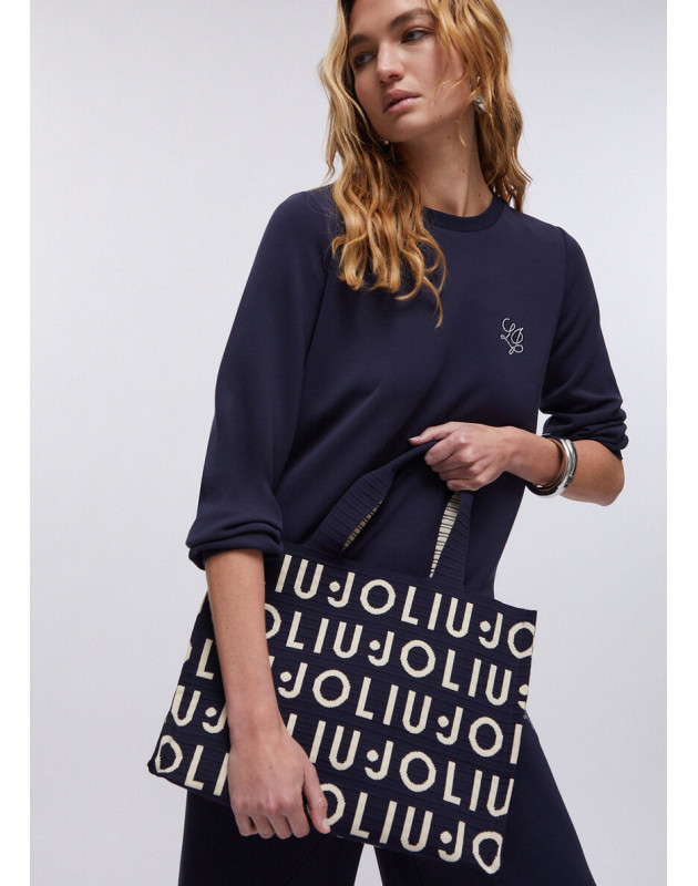 LIU JO- Borsa tote media in maglia LIU JO- Borsa tote media in maglia