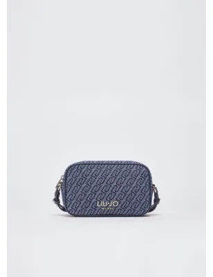 LIU JO- Borsa a tracolla piccola in denim jacquard