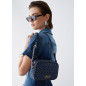 LIU JO- Borsa a tracolla piccola in denim jacquard