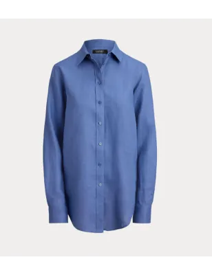 RALPH LAUREN- Camicia di lino dalla vestibilità comoda