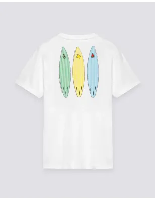 SUNDEK- T-SHIRT UOMO A GIROCOLLO CON STAMPA TIDAL SURFER