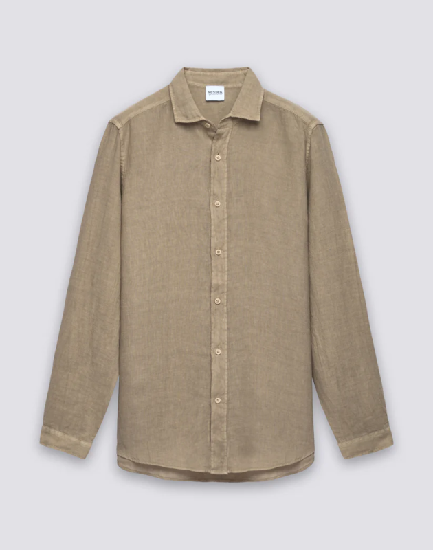 SUNDEK- CAMICIA DA UOMO IN LINO TINTO CAPO