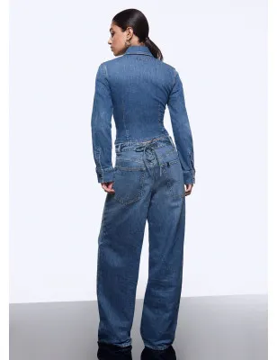 copy of LIU JO feat Elodie- Top effetto denim